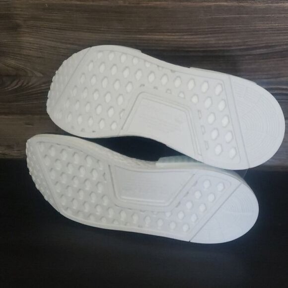 New Adidas NMD R1 Laceless Velcro Black Running Sneakers - Picture 8 of 9